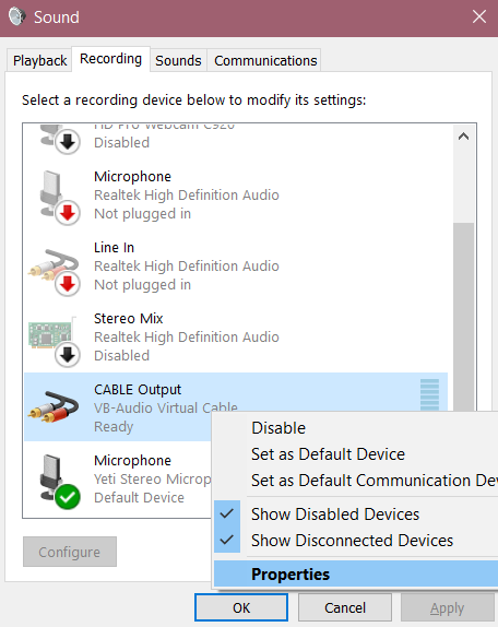 virtual audio cable obs setup